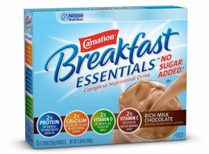 carnation instant breakfast no sugar chocolate