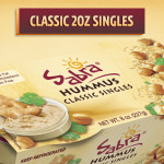 Hummus - Sabra Classic Hummus, 2oz Singles, 6 grams protein per serving.