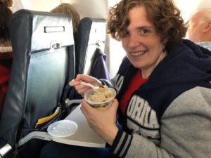 Contraband yogurt on the airplane