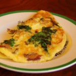 Egg-n-Cheese Omelette, 14 gram protein per 4 oz breakfast meal